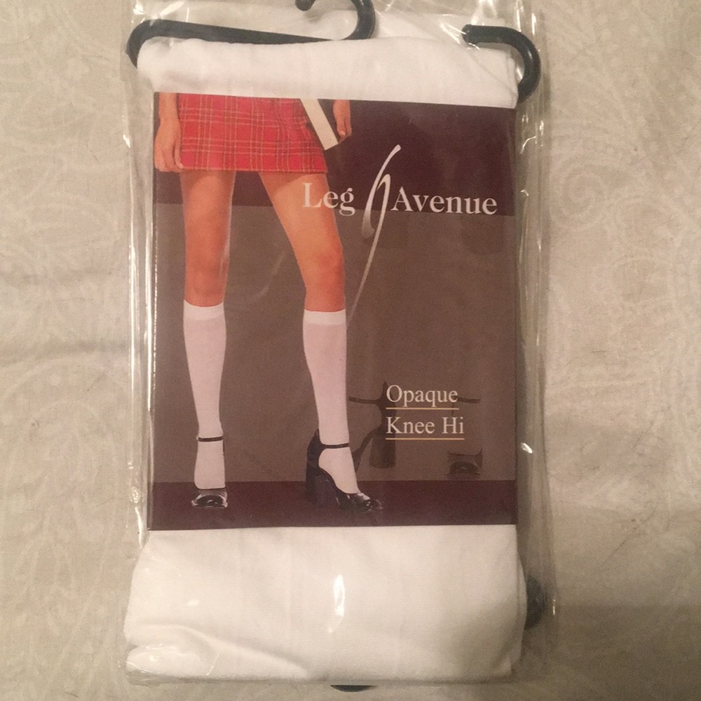 Opaque knee high stocking